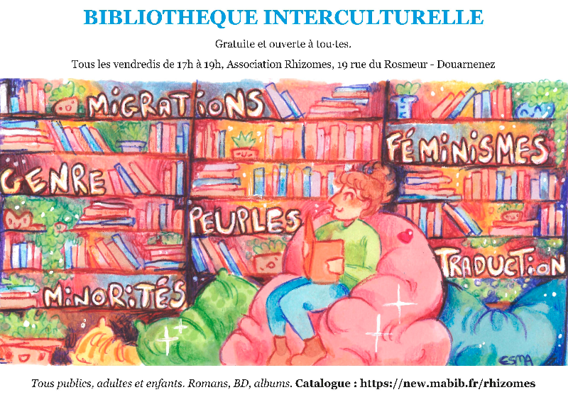 La bibliothèque Rhizomes vue par Esma